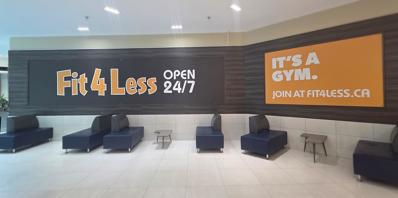 Exterior of a 24/7 Fit4Less Gym