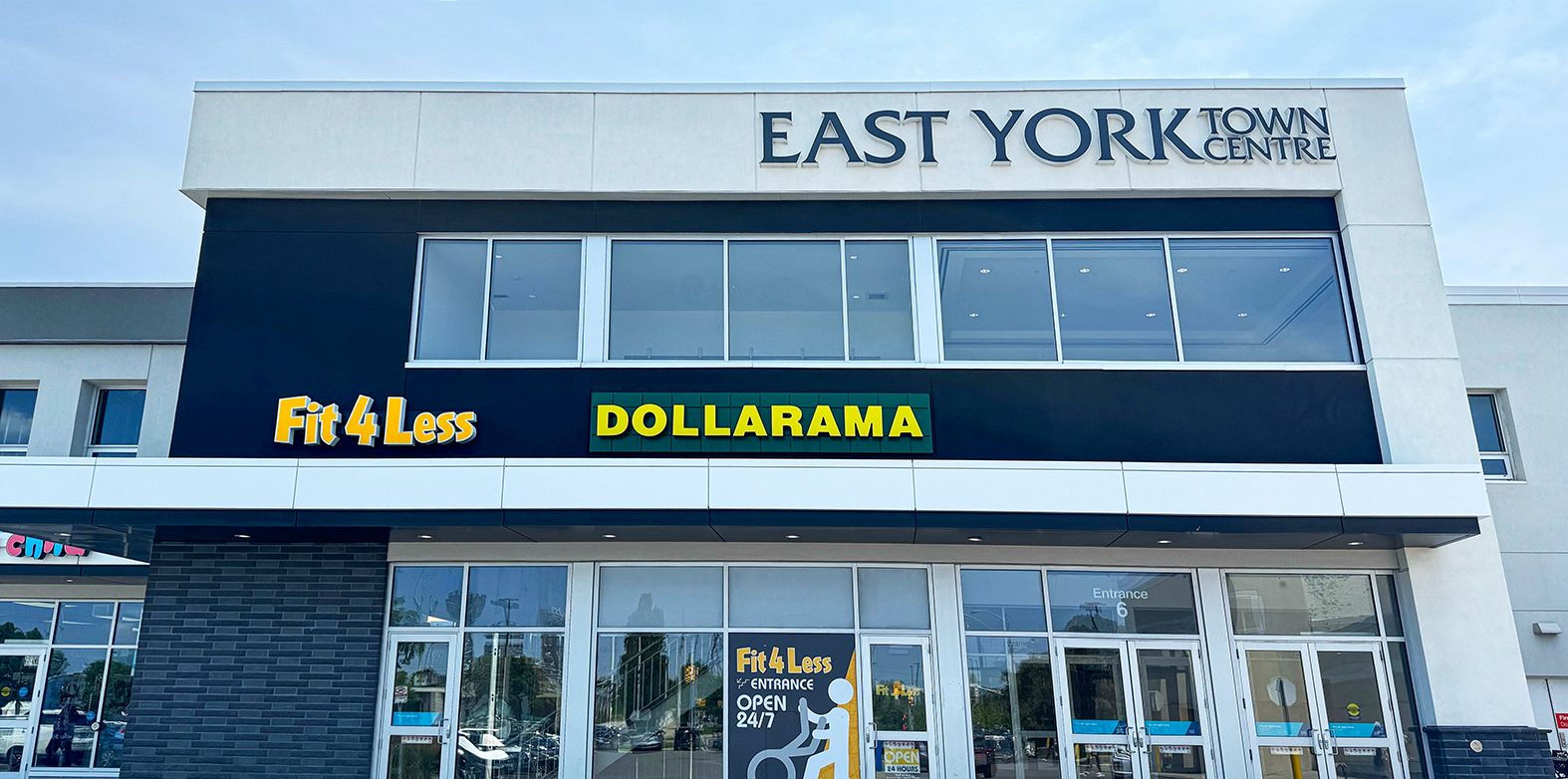 Exterior of a 24/7 Fit4Less Gym